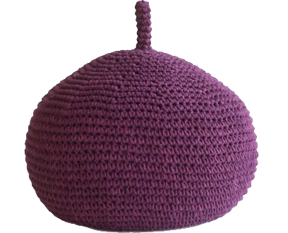 knitted pouf