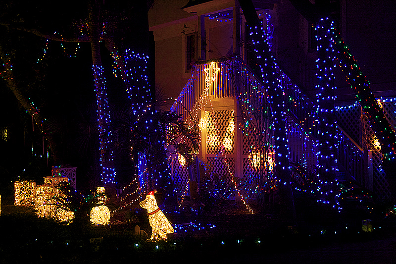 North Forest Beach Christmas Lights 